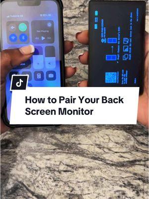 Replying to @Itsmeshhmoneyy🤑 here is how you pair the back screen monitor to iPhone. #vlogmonitor #backscreenmonitor #selfiemonitorscreen #selfiemonitor #newmowa #contentcreatortools 