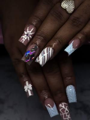 Winter Wonderland ❄️🩵🤍 January books are now open! #nailtech #757nailtech #vanailtech 