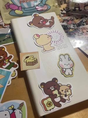 DECO MY HOBONICHI THING :p  hi i need to stop leaving and popping right back up #hobonichi #rilakkuma #linefriends#deco 