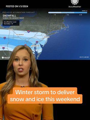 Cities like Washington, D.C., Kansas City, and St. Louis could see several inches of snow this weekend from the first big winter storm of the year.  AccuWeather's Anna Azallion breaks down what to expect and tips to prepare.  #snow #snowstorm #winter #weather #kcmo #kansascity #stlouismo #washingtondc #dc #forecast #winterweather 