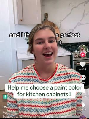 What do you like the best?! #greenscreen #kitchen #kitchenremodel #paint #sherwinwilliams #balancedbeige #accessiblebeige #alabaster #homeimprovement #kitchencabinets #remodel #homeremodel #homerenovation #help #opinions 