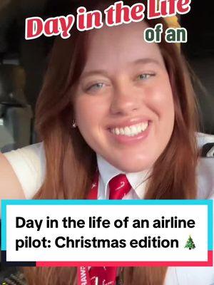 Day in the life of an airline pilot: flying over Christmas edition ✈️🎄❤️ #airlinepilot #pilotlife #dayinmylife #holidaytravel 