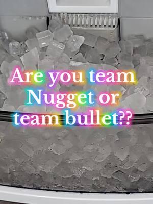 Team Nugget or team Bullet??? #icemachine #nugget #icemaker #ice #countertopicemaker #nuggetice #nuggeticemaker #cowsar 