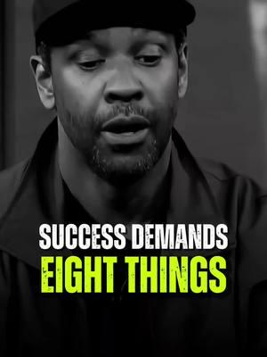 Success Demands Eight Things 💬 Denzel Washington Best Motivational Quotes 🔊  #DenzelWashington #denzelwashingtonspeech #denzelwashingtonmotivation #motivation #motivationalquotes #hustlehard #powerfulquotes #quotelife #mindsetmatters #motivationalpage #hustle #mindset 