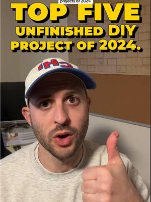 Top 5 Unfinished DIY projects of 2024.  #DIY #diyproject #adhd #adhdtiktok #adhdproblems #projects #organize #fy #fyp #funny 