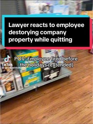 #lawyerreacts to employee destroying company property after quitting. #lawyer #react #reaction #reactionvideo #law #legal #lawyersoftiktok #attorney #business #businessowner #jobs #working #work #reacts 