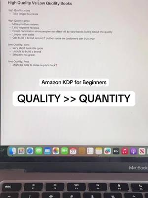 You should never rush and put out a crappy book on KDP! It will only hurt you in the long run. Instead focus on HIGH QUALITY books that give readers the best possible experience and solve their actual problems. #amazonkdp #amazonkdptips #kdp #kindledirectpublishing #amazonkdpforbeginners 