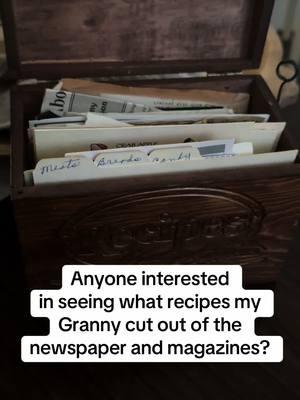 If so I’ll do some videos going through her recipe box. I’ve never been through it so this should be fun! #recipes #recipebox #newspaperrecipe #oldrecipesfromgrandma 