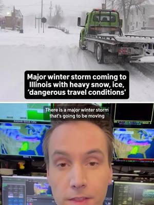 The major winter storm moving across the Central Plains is expected to bring heavy snow bands to Illinois, potentially impacting the Chicago area. NBC Chicago meteorologist @jeanesweather explains. Read more at the 🔗 in our bio. #chicagowinter #chicagoweather #illinoissnow