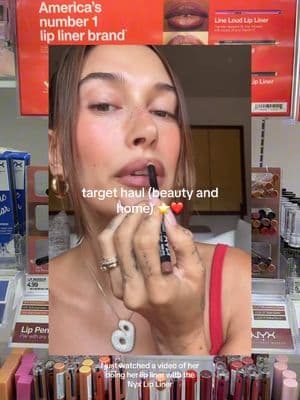 Come shop with me at @target ⭐️🩰 I’ve never tried anything I got today so lmk if you want reviews!! #fyp #targethaul #target #beauty #haileybieber #lemme #lipcombo #oliveandjune @lemme @Olive & June @e.l.f. Cosmetics @NYX Professional Makeup 