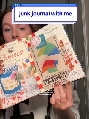 junk journal with me: museum and coffee dates / random nyc things #junkjournal #scrapbooking #journalwithme #junkjournalspread 