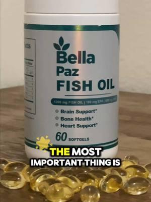 Fuel your body with the benefits of Omega-3s! 🐟  Whether you’re not a fan of fish or just don’t eat enough, Bella Paz Fish Oil softgels are here to help.  Heart health, brain function, and joint mobility packed into one easy supplement.  Click the orange shopping cart to get started on your wellness journey today! 💪✨ #BellaPaz #Omega3Benefits #HeartHealthSupport #FishOilSupplements #BetterLiving