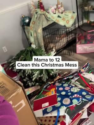 Christmas mess. Moving update. #creatorsearchinsights #momto12 #largefamily #momtotwelve 