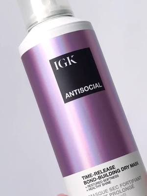 Viral for a reason 😉 Antisocial is the holy grail to repairing hair overnight ✨ #igkhair #antisocial #igkantisocial #dryhairmask #hairrepair