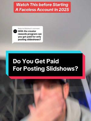 Replying to @StayHard before starting a faceless channel, make sure you watch this. Photo grid post are great you just can’t make money from the creator rewards program. #tiktokforbeginners #contentcreators #5000followers #categories #tiktokseo #facelessmarketing #contentcreatorstruggles #tiktoknewbie #10kfollowers😭😭😭😭 #howtomakemoneyonlineforbeginners #facelesscontentcreator #200viewjail #keepmovingforward #createviraltiktoks #success #facelessvideos #mindsetshift #videoscript #scriptwriting 