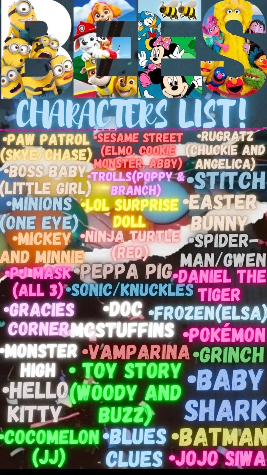 Now serving the #wakecounty  area please don’t hesitate to book us for your next fun filled event!  All characters are replicas and we don’t own trademarks to any! #Wendell #Zebulon #Cary #Raleigh #Wakeforest #clayton #fyp #Viral #Letswork 