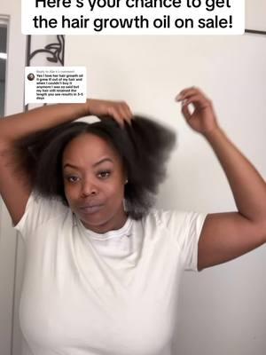 Replying to @Alie k yes girl she’s back and on sale! Grab your viral hair growth oil while you can! Stock up! #Hairgrowthoil #HairGrowthJourney #HairGrowth #HairOil #BlackGirlTikTok #themaneattraction #NaturalHair #hairgrowthjourney #hairgrowthhacks #hairgrowthproducts #newyearnewaura #tiktokshopcreatorpicks 