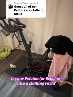 Replying to @Tash Is your Peleton (or Echelon) also a clothing rack? Because, same! #Quadruplets #CaffSQuad #Austin #Texas #DrippingSprings #ATX #RealLifeParenting #Infertility #RainbowBaby #MomsOfMultiples 