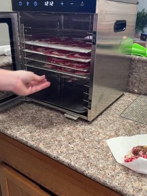 Trying to perfect beef chips! #beef #beefchips #beefjerkey #food #snacks #dehydrator 