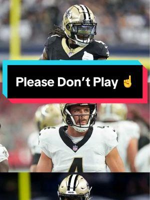 “Check’s gonna cash whether you’re out there or not.” 💵 No reason for Derek Carr, Alvin Kamara and Chris Olave to play this Sunday ⚜️  #Saints #WhoDat #SaintsvsBucs 