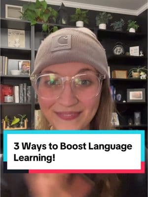 Here are three ideas for studying languages! Do you use any of these ideas? #learngerman #easygerman #lernedeutsch #germanteacher #learnlanguages #foreignlanguage #lingchatapp #deutschlernen #practicegerman 