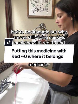 I will never understand why we put red dye 40 and other artificial dyes in our food, let alone children’s medicine. There are dye free options and im so thankful #reddye40 #red40 #red40problems #red40 #red40free #dyefree #dyefreefamily #red40freefamily #red40freetoddlers