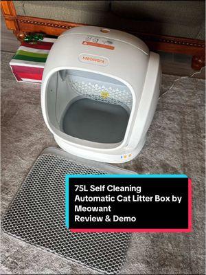 Long are the days where you need to clean your cat’s litter box manually or worry about it filling up because you don’t do it on a daily basis. This automatic, self cleaning cat litter box will do all of that for you. Not only does it help to keep the smell down, but it eliminates the need to have to clean your litter box on a daily basis. The app that goes along with this box is Amazing and you have the ability to add multiple cats. I could not recommend these enough, they are super great quality and they work amazingly. @meowant.us #meowant #meowantlitterbox #automaticcatlitterbox #selfcleaninglitterbox #75llitterbox #robotlitterbox #catlitterbox #cats #catsoftiktok #catmom #cathacks #catproducts  ##TikTokShopHolidayHaul##TikTokShopMustHaves##SavingsSquad ##HolidayGiftGuide##HolidayGiftIdeas##TikTokShop##TikTokShopping##TikTokShopFinds##TikTokShopReviews##TikTokShopSale#TTSLevelUp##TikTokShopNewArrivals##tiktokshopblackfriday##tiktokshopcybermonday##spotlightfinds##blackfridayearlydeals##blackfridaydeals##blackfriday##ttsdelightnow##giftguide##ttstakeover##brandselect##TikTokShopCreatorPicks##mademyyear##TikTokHolidayHaul ##tiktokshoppicks##toptierdecember##winterfinds##beautyfinds##TikTokShopLastChance##TikTokShopNewYearNewAura##TikTokShopLastChance