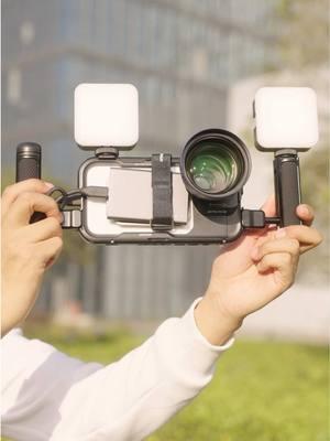 Transform your phone into a pro-level video rig! #neewer #shotonphone #samsungs24ultra #iPhone16 #phonephotography #phonecage #videography #filter #filmmaking #videokit