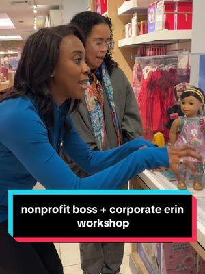 nonprofit boss & corporate erin @Lisa Beasley host a pivotal workshop with a new community 👧🐶🇺🇸 #nonprofit #bossesbelike #managersbelike #laborunion #agdoll #nonprofitsoftiktok #nonprofitlife #work #wrh #workife #americangirldoll  