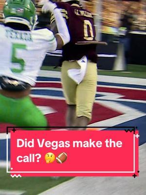 Did Vegas make the call in North Texas vs Texas State? #CollegeFootball #cfb #northtexas #texasstate #refs 