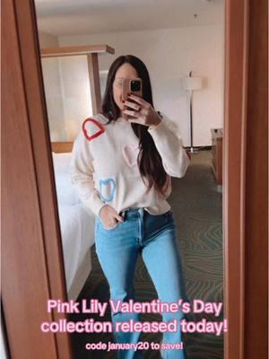 #pinklilyambassador #pinklily #pinklilystyle #ValentinesDay #valentinesday2025 #vdayootd #VDayOutfit #vdayoutfitideas #vdaysweater #heartsweater #galentinesday #galentines 