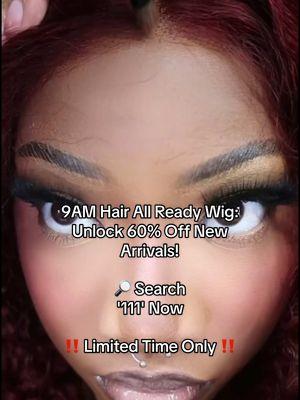 Hair Slayed in SECONDS ⏰ ⏳x @shein.wig ✨go to @SHEIN and type <111> for ALL READY TO WEAR WIGS 👑 🔎 Search ID: 42370862 #9amhair #allreadywig #sheinwigs #gluelesswig #SHEINforAll #SHEINpartner #9amhair #SHEIN111