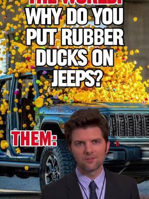 Let me guess: "It's a Jeep Thing" #trailbuilt #offroad #jeep #ducks #getducked #jeepducks #meme #funny