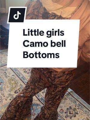 Camo boutique little girls outfits that is going to be her favorite!! So cute super affordable and free shipping !! #camooutfit #littlegirlsclothes #momofgirls #southernmomma #boutique #freshforwinter #newyearnewaura #bellbottoms #bellbottomcountry 