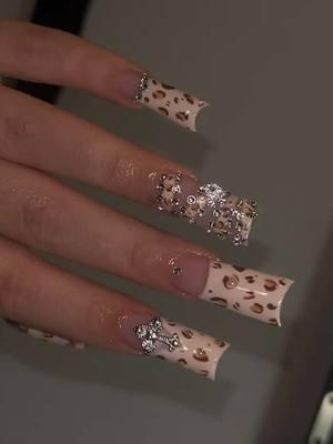 #nailsbyjacqlyn #ducknails #fypシ゚viral #nailart #cheetahprint 