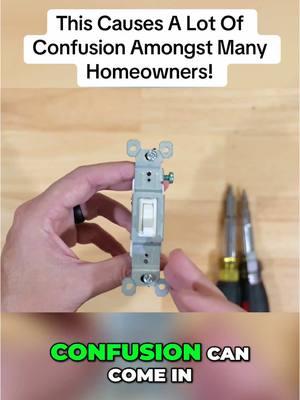 Many Homeowners Are Confused About Where The Wires Go On A Single Pole Light Switch #wiring #electrician #electricalwiring #homeimprovement #howto #DIY #howtohome 