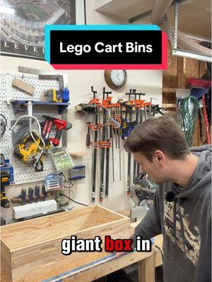 Building the LEGO Cart Bins: Cutting, CNC Carving, and Design Details! #woodworking #diyproject #legotiktok #legostorage #homeorganization #homedecor #underbedstorage 