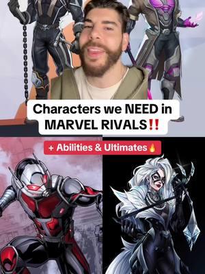 More Characters we NEED in Marvel Rivals! 🤯 #marvelrivals #gaming #marvel #mcu #marveltok #mcutok #ghostrider #gambit #antman #blackcat #suestorm #invisiblewoman #snowbunny #news #trending #fyp