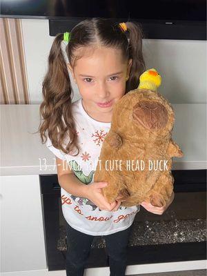 13.7-inch soft cute head duck  #soft #cute #head #duck #kid #winterwardroberefresh #sacelady 