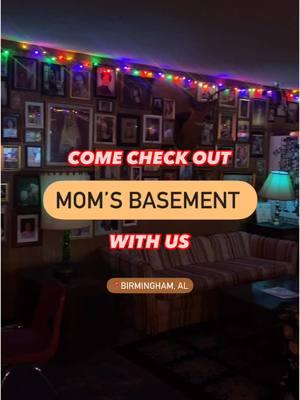 🍻 @momsbham : Looking for a place to chill out while enjoying a beer + bite to eat? Mom’s Basement in Birmingham will have you feeling nostalgic + keep you entertained while you do! Check out the details 👇 ⭐️ Features: 🧶Comfy + casual atmosphere  🌭 Bites to eat  🎸 Live music  ✏️ Trivia  🎤 Karaoke  🎱Pool table + darts  👩 You can even bring a photo of your mom for them to hang on the wall!  “Some bars just feel like home. Mom’s definitely feels like somebody’s home—specifically that one amazing house where all the neighborhood kids wanted to hang out.“ - @momsbham  📍4411 3rd Ave S, Birmingham, AL 35222 ⏰Monday-Friday, 3PM-2AM | Saturday, 2PM-2AM | 4PM-2AM ❓Have you been to Mom’s Basement? Let us know in the comments 👇 #momsbasement #bar #alabama #alabamatravel #bamabuzz #thebamabuzz #birminghamalabama #birmingham #birminghamal