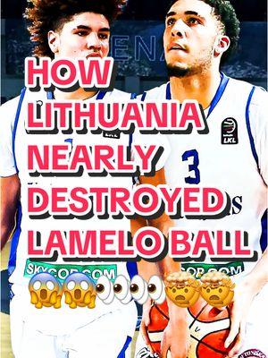 Lithuania Nearly BROKE LAMELO BALL 😱👀 Follow For More Hoops Stories!! 🫡 #lamelo #ballbrothers #bbb #lithuania #euroleague #NBA #nbaplayers #basketballplayers #hoopers #allhailbball