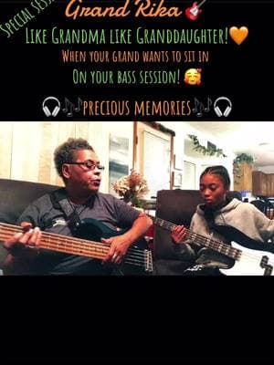 Some of my most precious moments is when I’m playing music with my Grands! #femalebassist #blackwoman #grandma #fyp #fyi #musicians #femalemusician #watchthis #watch #sharemyvideos #watchmyvideos #likemyvideos #repostmyvideos #leaveacomment #slapbass #slappop #this #gospelmusic #bassplayer #basslessons #gospelmusician #inspire #grand #granny #grandmarocks #grandmasrock #viralvideo #granddaughter #grandmasoftiktok #share #youngandold #youngmusicians #musiciansoftiktok #beginnerbass #basslessons 