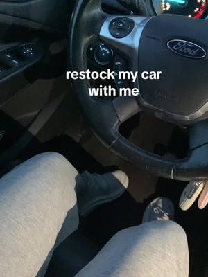 restock my car with me 🤍 (props to my bf for helping me) #restock #car #rwm #fyp #foryoupage #viralvideo #newyear 