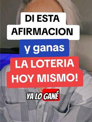 di estas 3 afirmaciones antes de ir a comprar el boleto y ganaras hoy!  yo siempre tengo siempre me llega siempre hay y sientelo! Ahora si ve a jugar por jugar no por necesidad y me mandas mensaje privado! #decretospoderosos #manifestacionespositivas #leydeatracción #mi_universo_y_yo #manifiestatusdeseos #afirmacionespoderosas #atraerdinero #afirmacion #afirmacionesydecretos  #frasesmotivadoras 