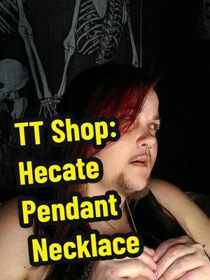 #ttshop #TikTokShop #hecate #triplemoongoddess  #BeardedBeauty #witch #necklace #pendant #shop #beauty #stregnth 