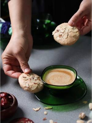 You will fall in love with these feathers like Marzipan Macaroons if you make your fresh almond paste. Since the almond paste is the main ingredient here, its quality and freshness are everything for a superior flavor. A bite into these clouds-like macaroons, with a mouthful feeling of strong almond flavor is a treat. The texture gets even better the next day. You will find them soft and chewy with a nice light crust the day after you bake them. Keep them stored in an airtight container and these soft and creamy macaroons will serve as a treat for the evening tea time with your sweetheart. #teatime #2025 #macaroons 