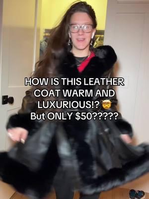 #luxury #luxurious #boujeeonabudget #warmcoat #trendy #trendyjacket #leathercoat 