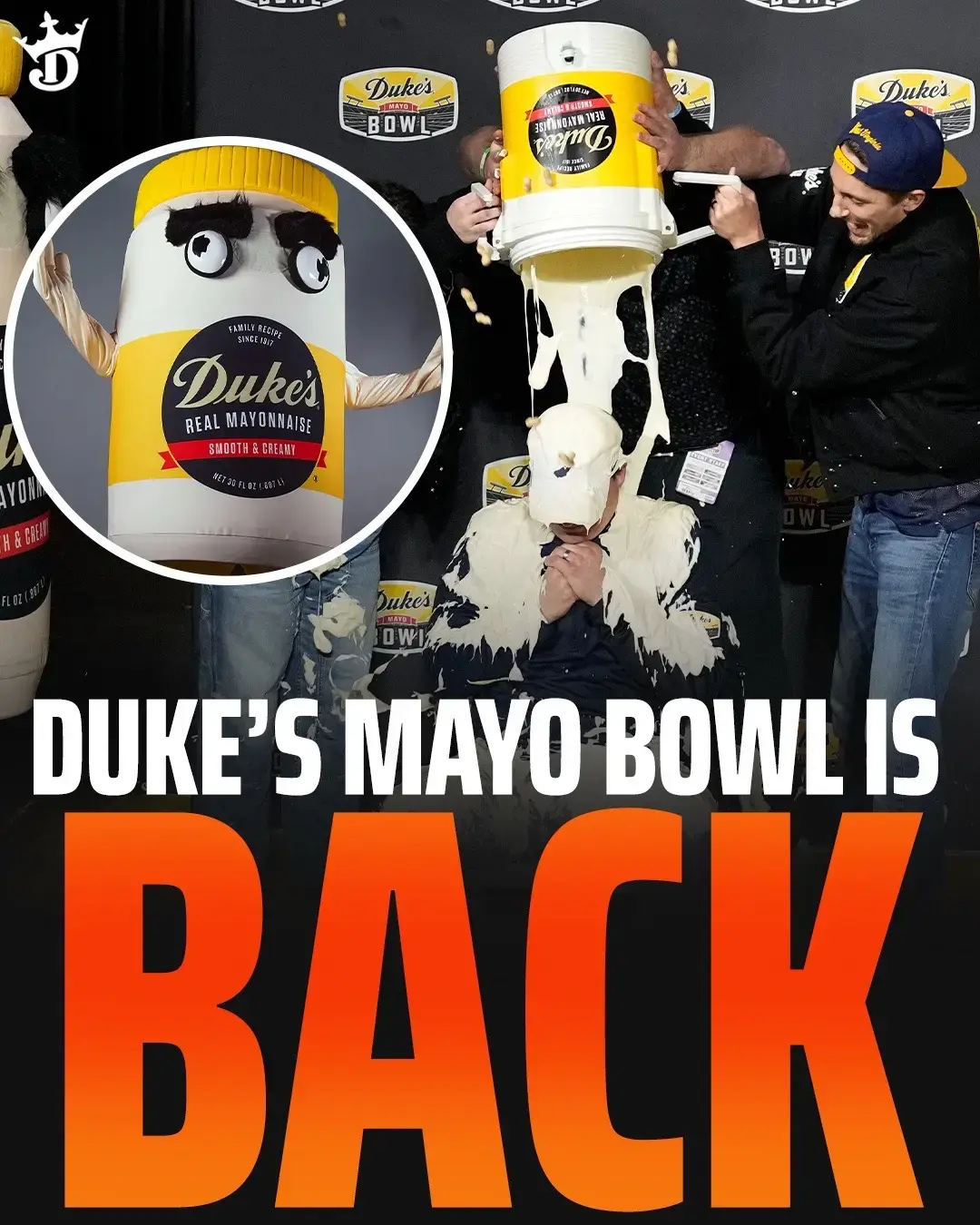 The Duke’s Mayo Bowl is so back TONIGHT 😅🔥 (h/t DukesMayoBowl/X, ESPN/X) #dukesmayobowl #dukesmayo #minnesotafootball #rowtheboat #virginiatech #virginiatechfootball 