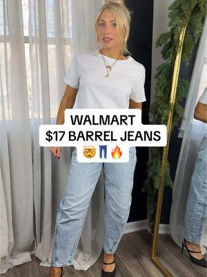 Walmart barrel jeans 🤯👖 excuse me??? #walmart #walmartfashion #walmartjeans #barreljeans #walmartstyle #walmartfinds #walmartrun #walmarthaul 