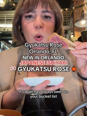 ORLANDO’S NEWEST JAPANESE ISHIYAKI - GYUKATSU ROSE 🏮🎌 Make sure to follow me for more of the best eats around Orlando. Did you know the creators of Domu here in Orlando are officially opening their newest & latest concept called Gyukatsu Rose! Soft Opening 1/16/2025 There is nothing quite like this in Orlando much less in Florida. Their wagyu here comes from the legendary 100% Japanese Tajima breed, renowned for producing some of the world’s finest beef. Gyukatsu Rose’s proprietary cut is crafted exclusively for them!  As someone that has longed dream of visiting Japan and having bookmarked places to try this dish, I’m so excited I can now compare with what you can find here to what they have in Japan. And bottom line is I’m so impressed and cannot wait to visit and have this again ! I was invited to try this out first hand as media.  So grateful that we have this now. Did you know about this ? Share this with someone that needs to go and have a teishoku meal with you here !  #orlandoeats #orlandofoodie #orlandofood #newinorlando #gyukatsu #thingstodoinorlando #japanesefood 